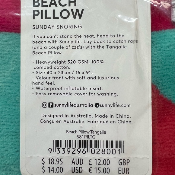 SunnyLife beach pillows (2) - Picture 3 of 3